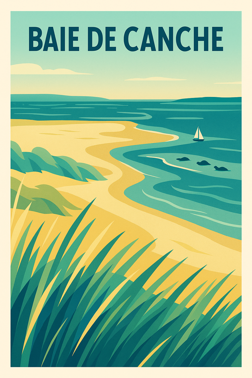 Affiche de Baie de Canche - L'élégance sauvage de la Côte d'Opale