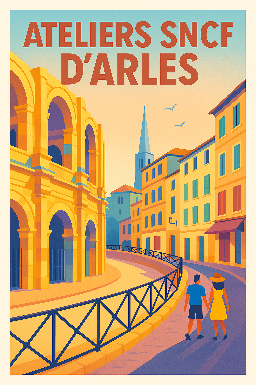 Affiche de Arles - L'élégance historique des Ateliers SNCF