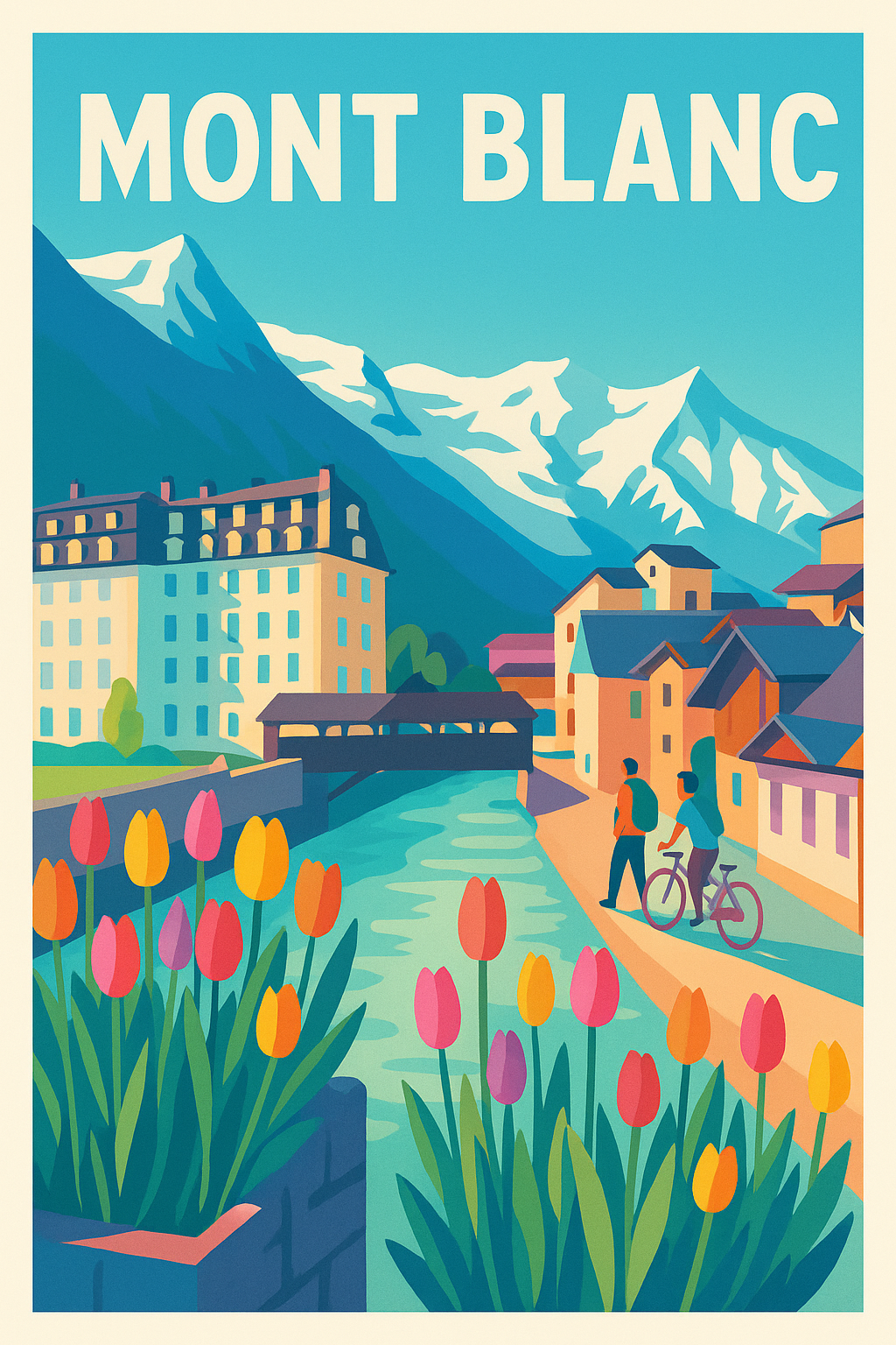 Affiche de Mont Blanc - L'élégance alpine au sommet