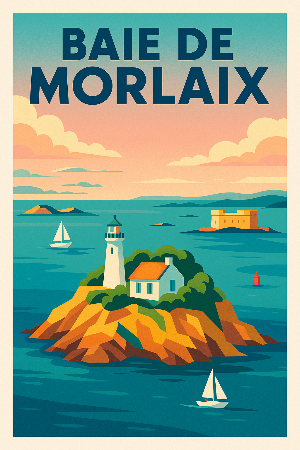 Affiche de Baie de Morlaix - L'éclat du Finistère entre terre et mer