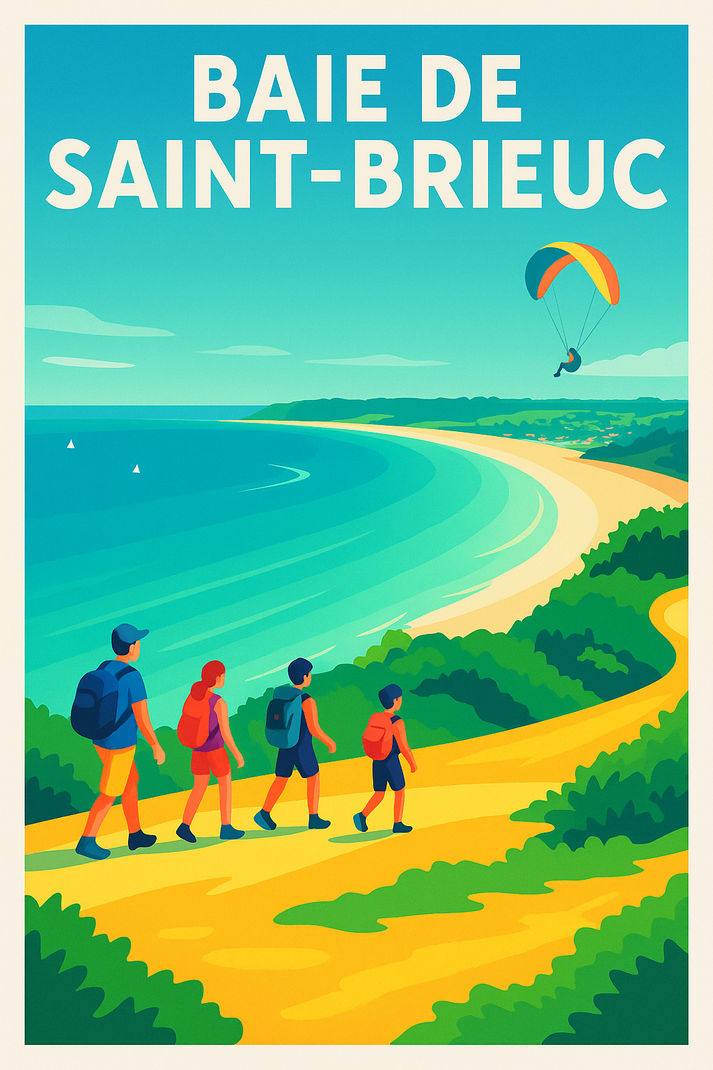 Affiche de Baie de Saint-Brieuc - Évasion sauvage entre terre et mer