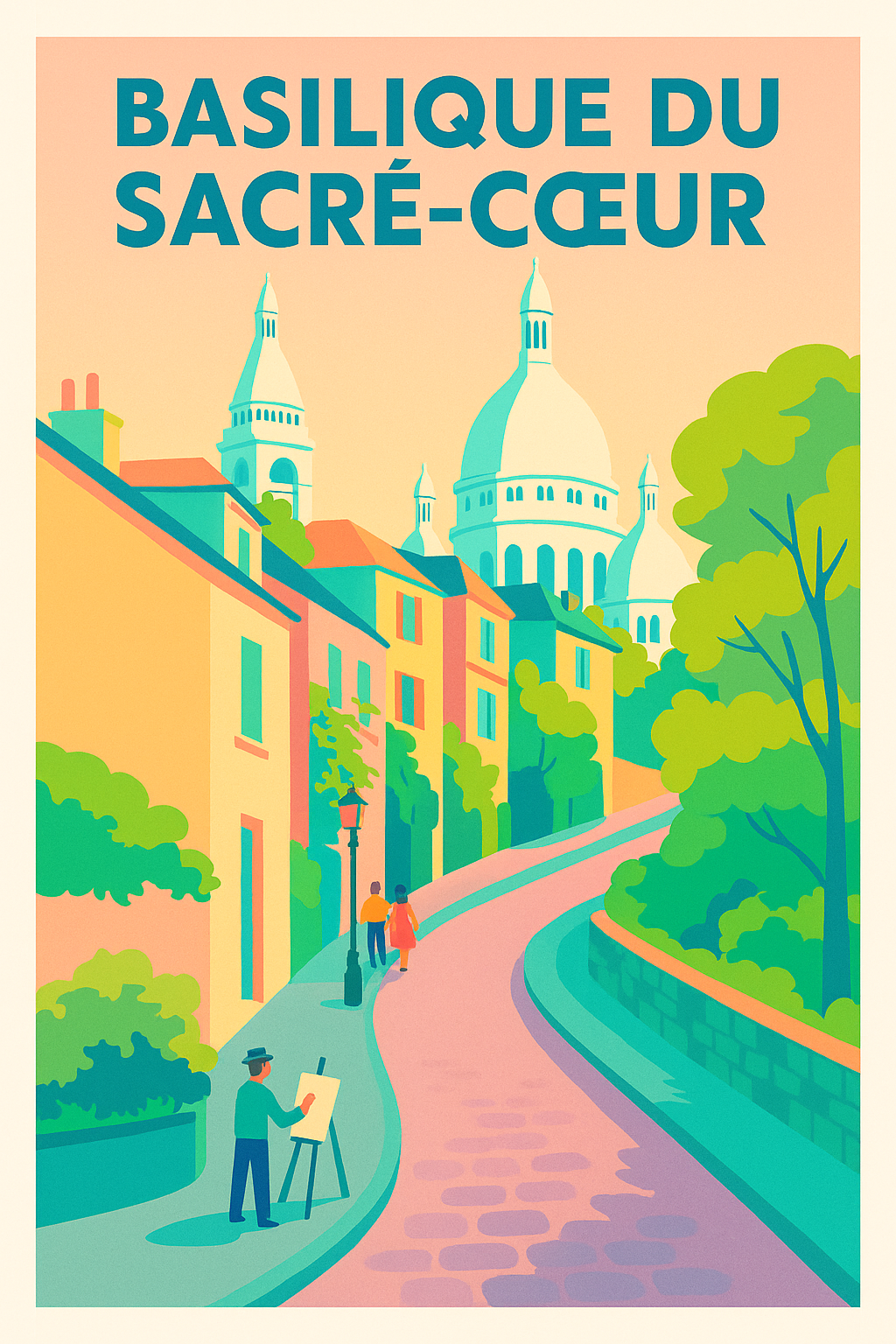 Affiche de Basilique du Sacré-Cœur - Le charme intemporel de Montmartre