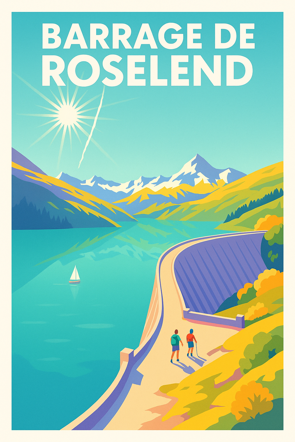 Affiche de Barrage de Roselend - L'éclat des Alpes savoyardes