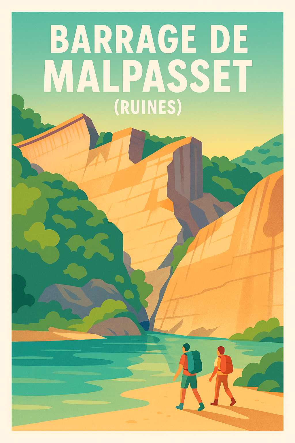 Affiche de Barrage de Malpasset - Un voyage au cœur de l'histoire et de la nature