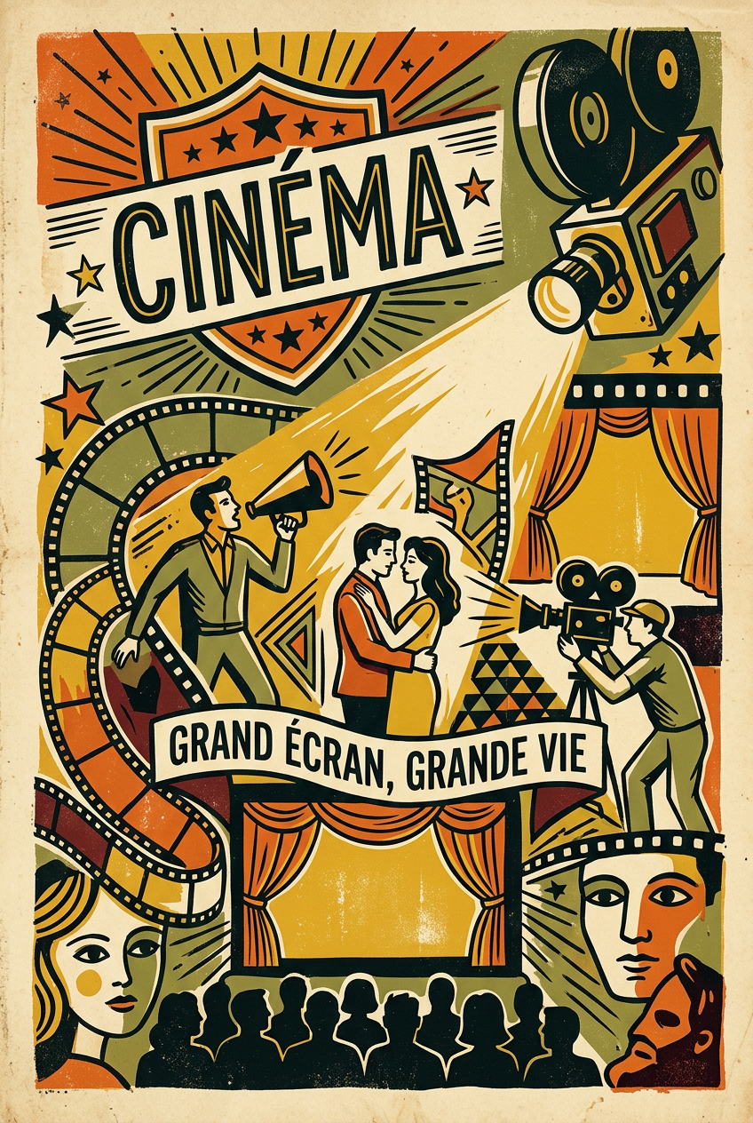 Poster Cinéma vintage, affiche décorative film | Afich