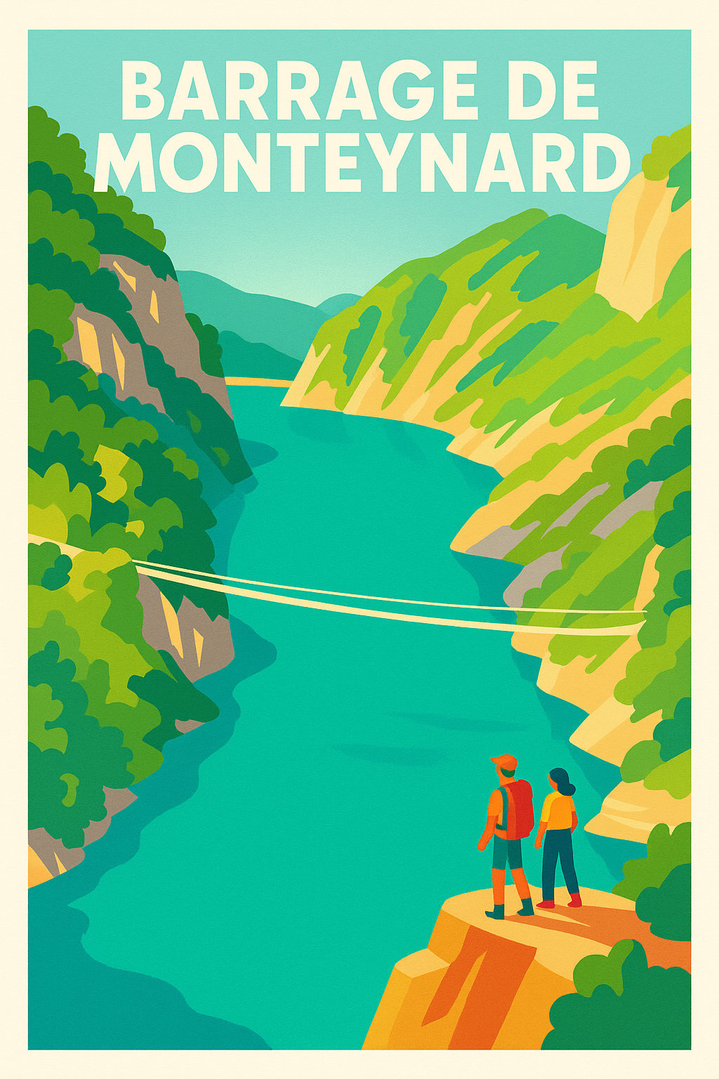 Affiche de Barrage de Monteynard - L'aventure au cœur des passerelles himalayennes