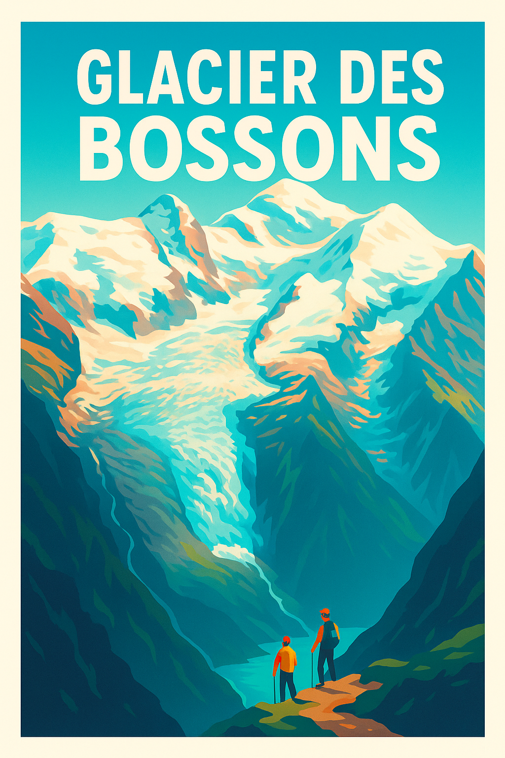 Affiche de Glacier des Bossons - Le géant des Alpes dans votre décoration