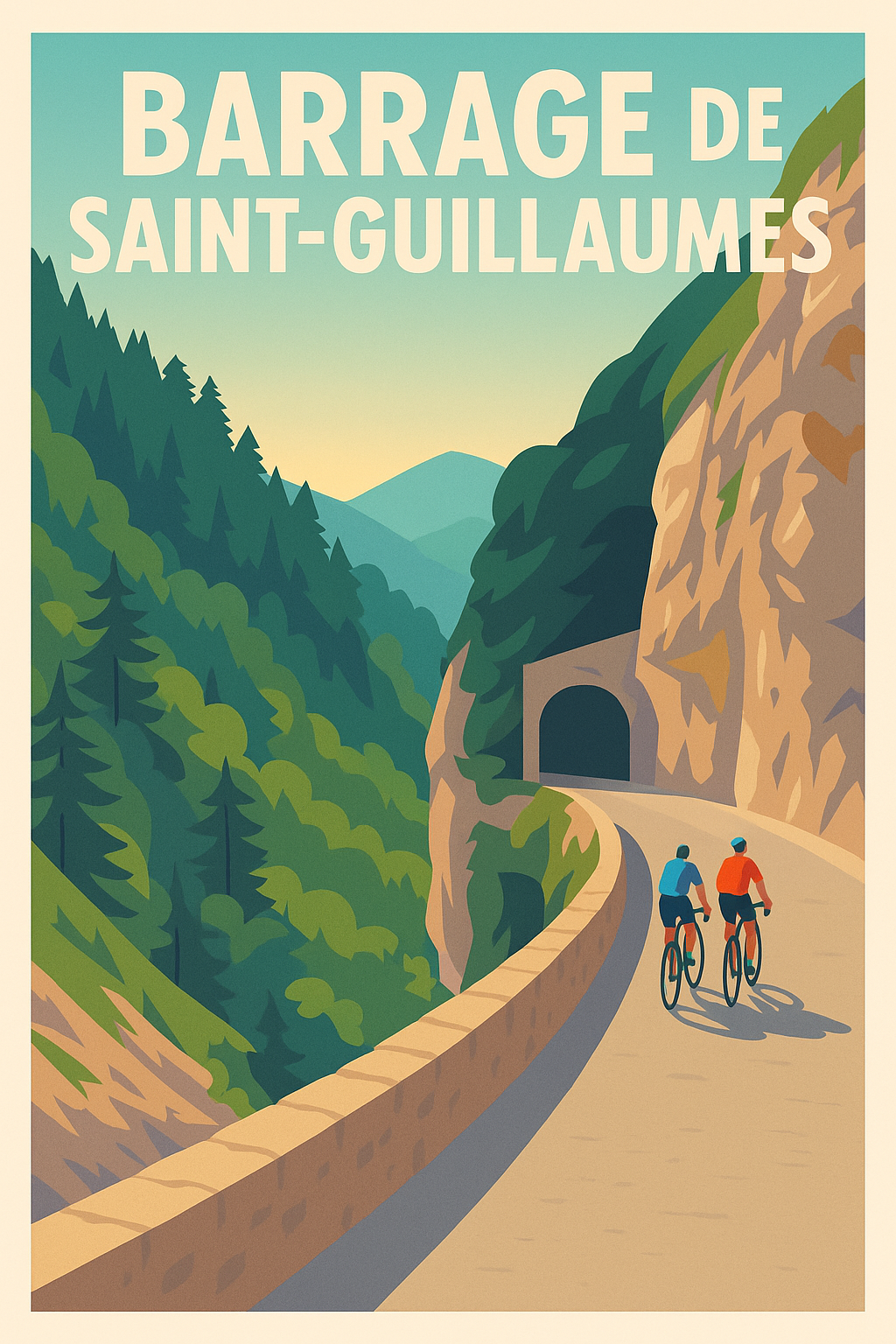 Affiche de Barrage de Saint-Guillaumes - L'échappée belle au cœur des montagnes