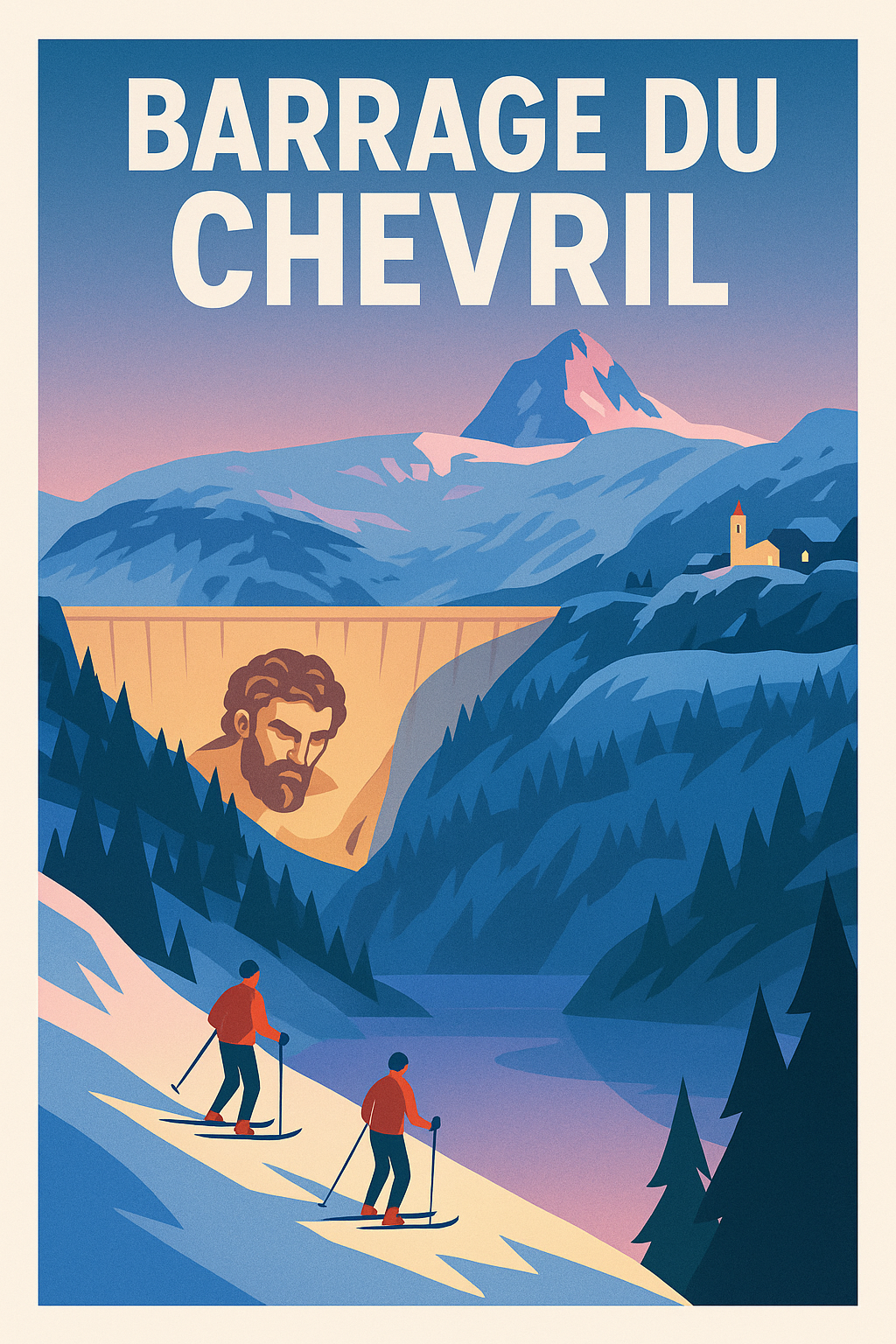 Affiche de Barrage du Chevril - L'Hercule de Tignes au sommet de votre déco