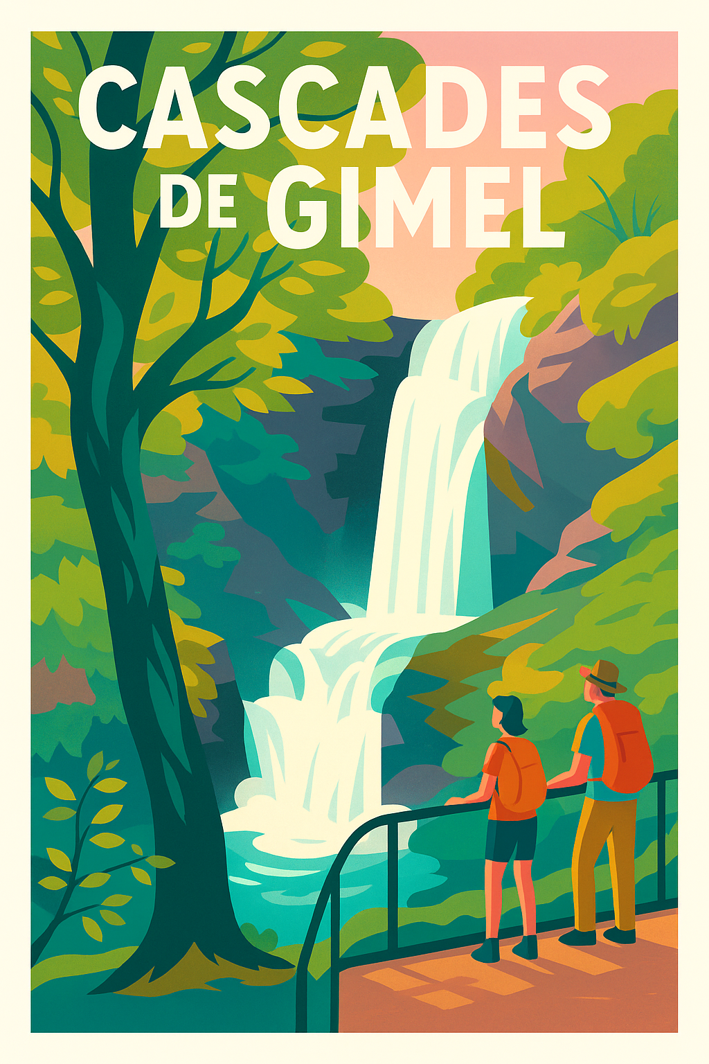 Affiche de Cascades de Gimel - La nature sauvage au cœur de la Corrèze