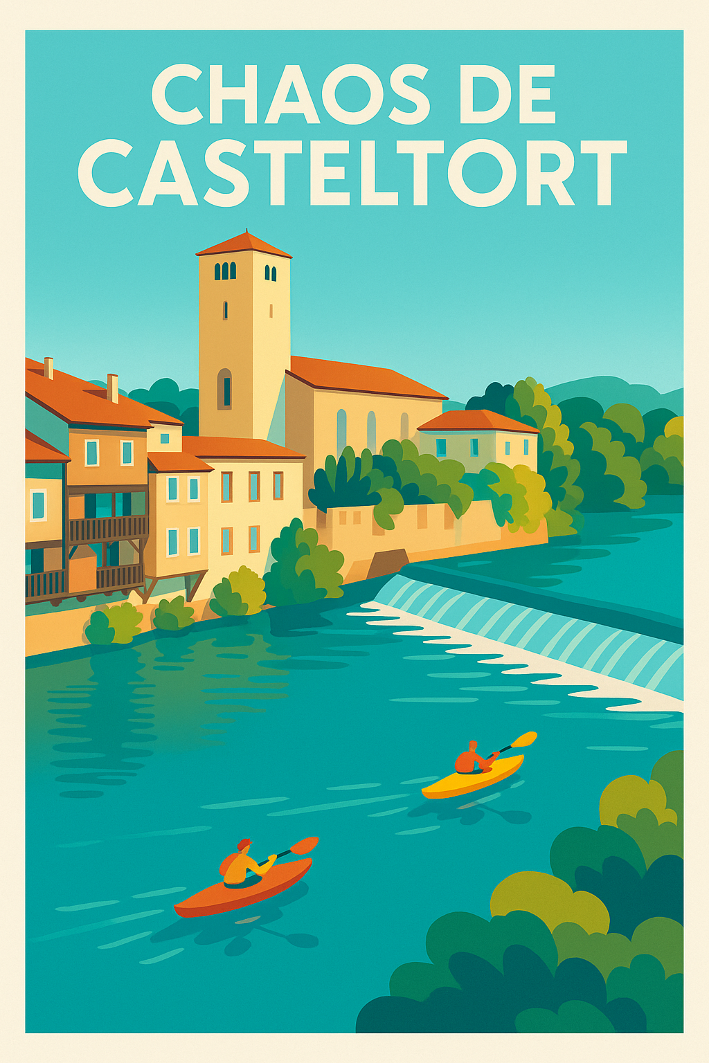 Affiche de Chaos de Casteltort - L'évasion au fil de l'eau