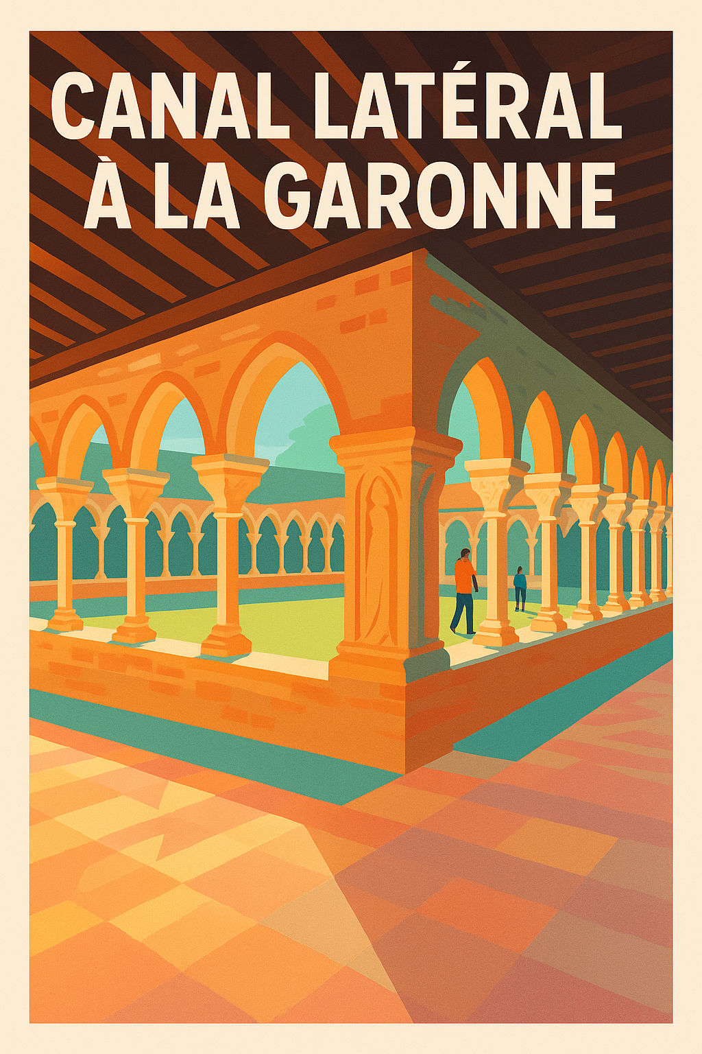 Affiche de Canal latéral à la Garonne - L'élégance du patrimoine occitan