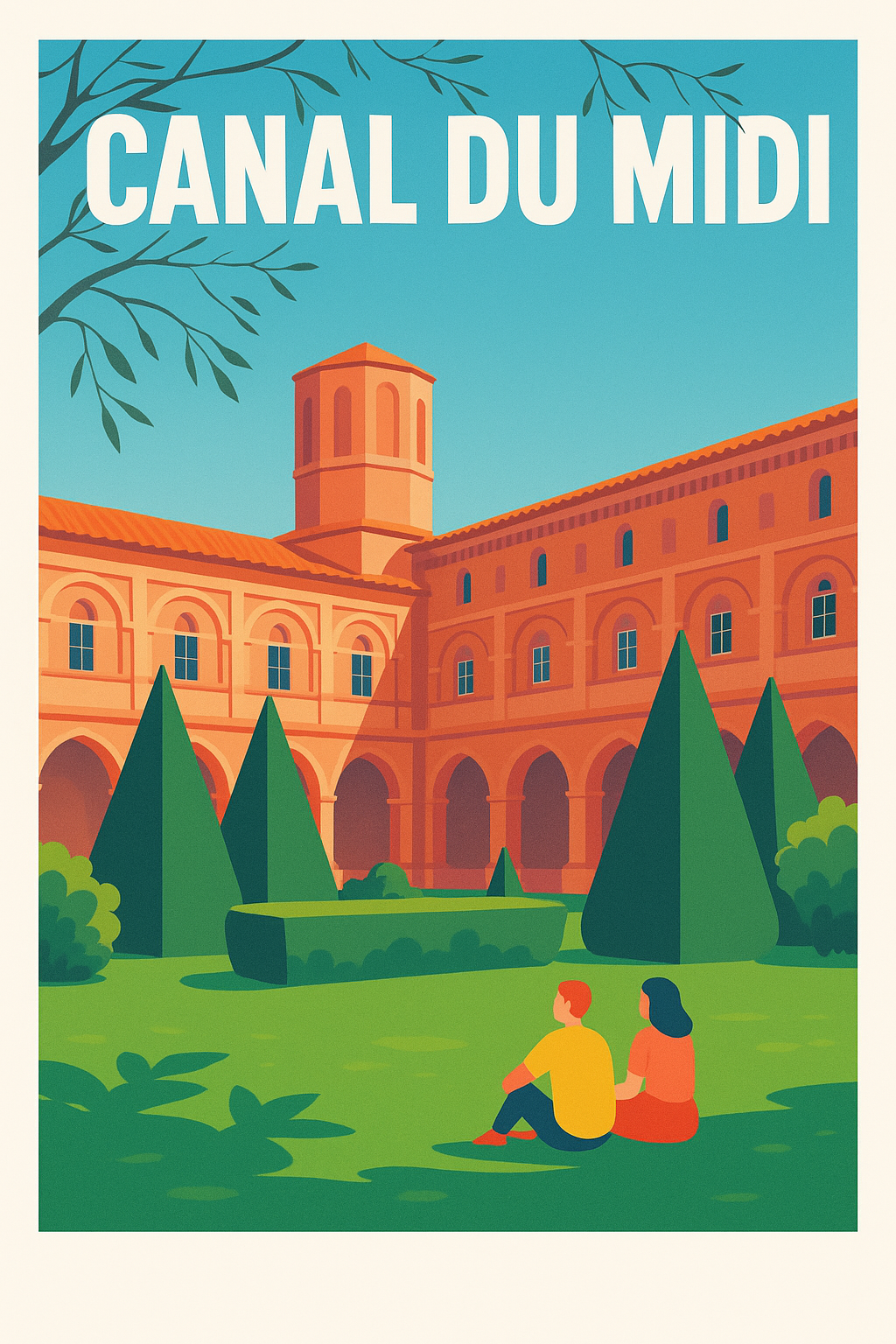 Affiche de Canal du Midi - L'élégance du patrimoine occitan