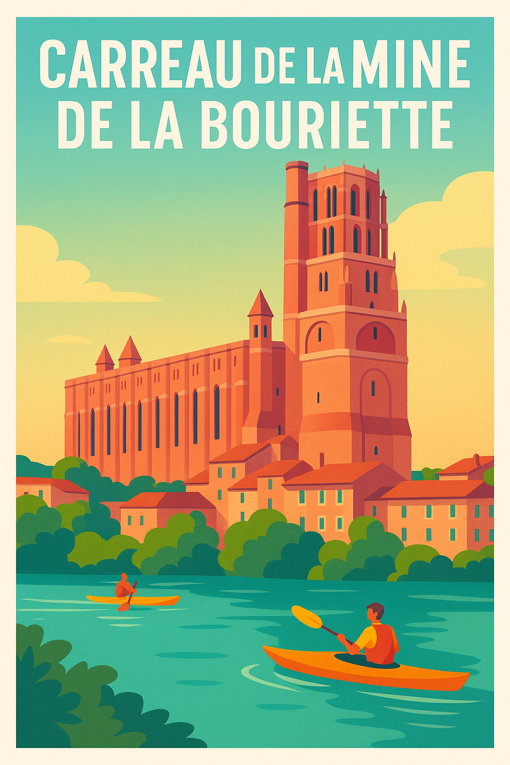 Affiche de Carreau de la Mine de la Bouriette - L'élégance du patrimoine au fil de l'eau