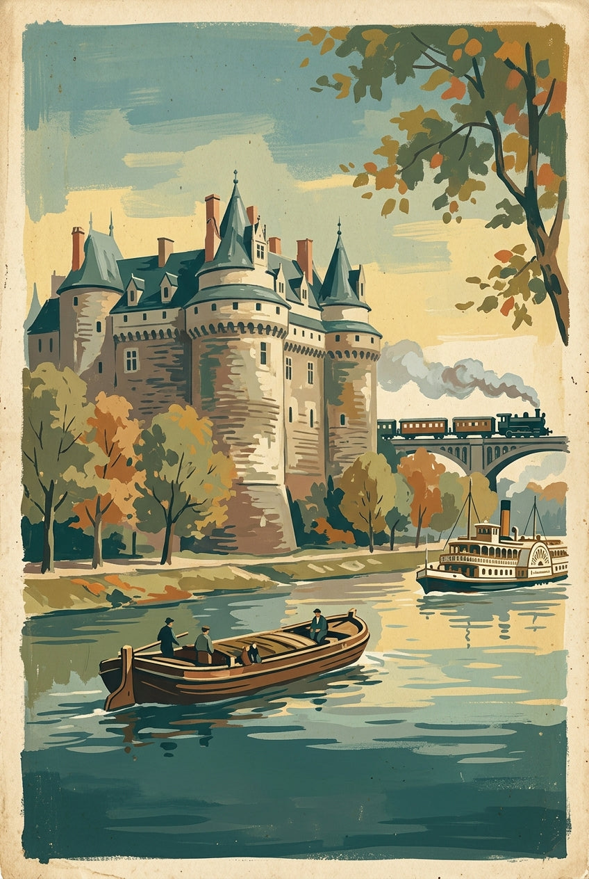 Affiche de Châteaux de la Loire, poster de voyage | Afich