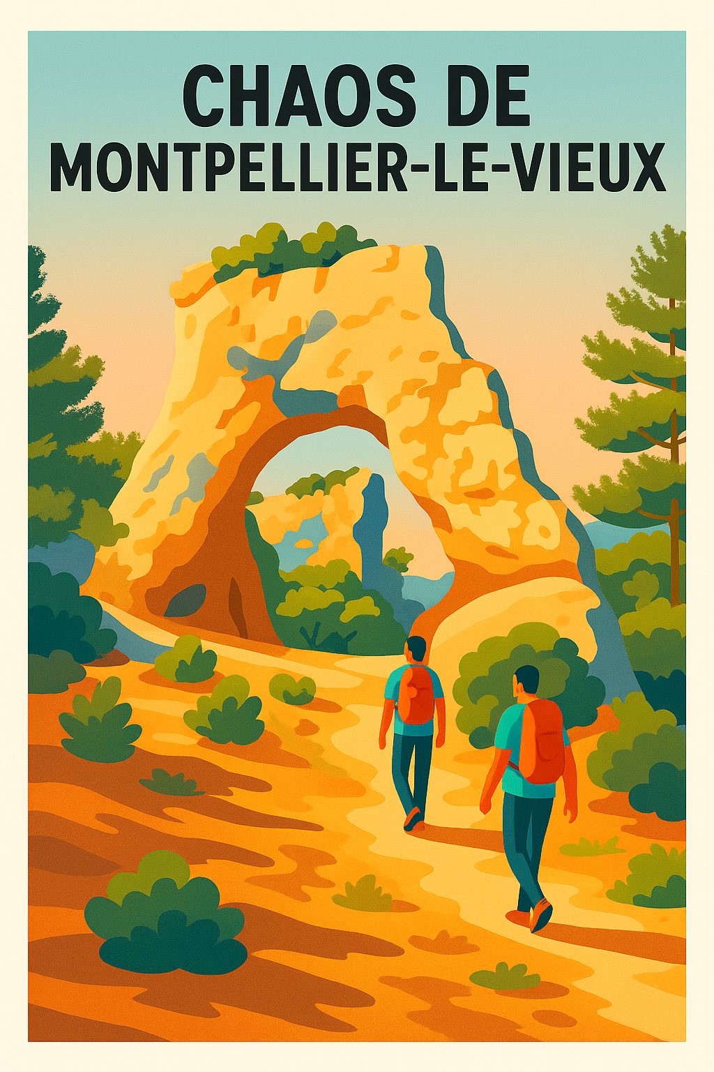 Affiche de Chaos de Montpellier-le-Vieux - L'aventure au cœur de la cité de pierre
