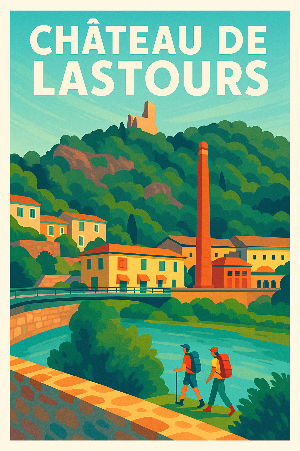 Affiche de Château de Lastours - L'élégance sauvage du patrimoine occitan
