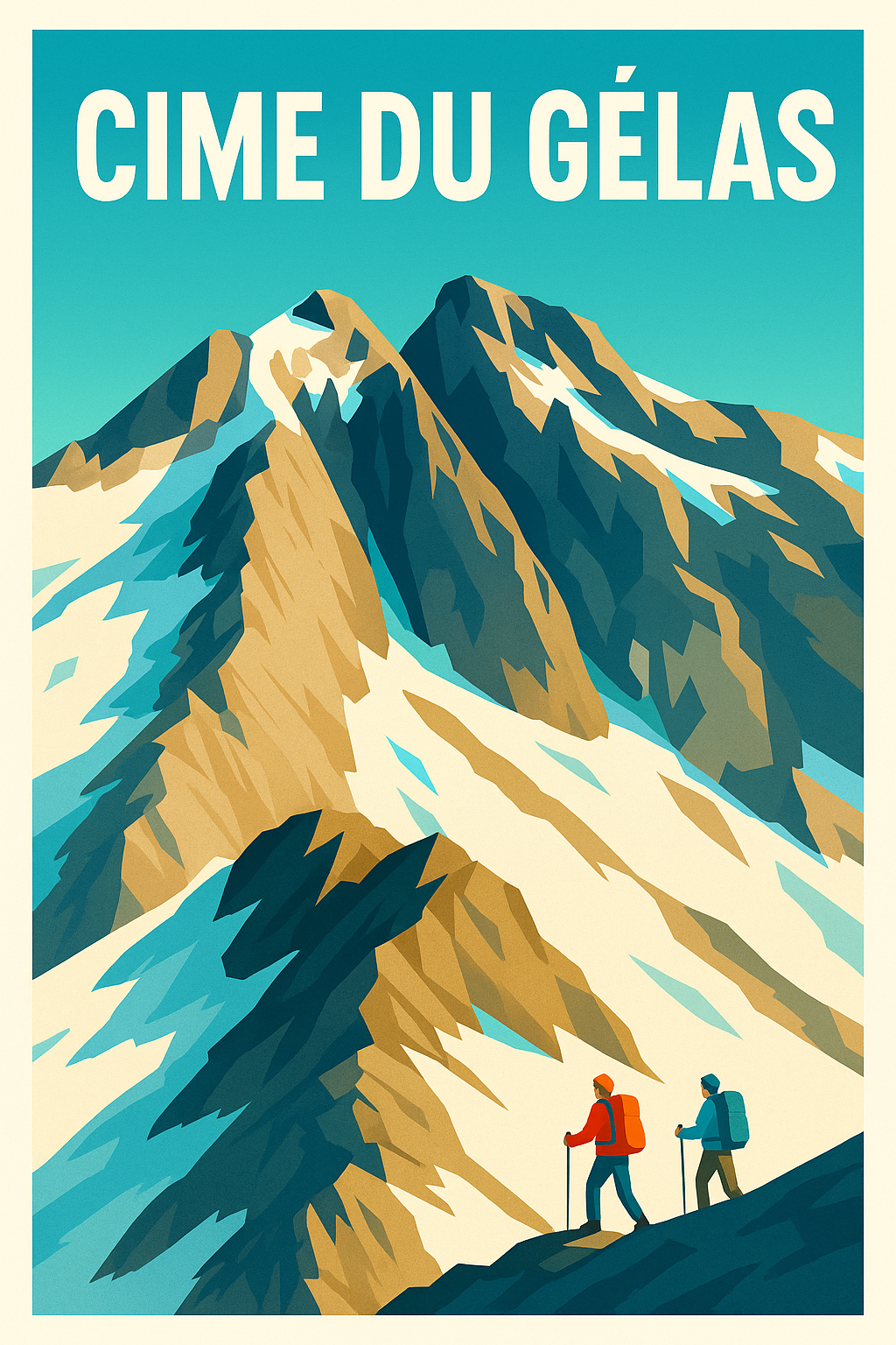 Affiche de Cime du Gélas - Le sommet majestueux du Mercantour