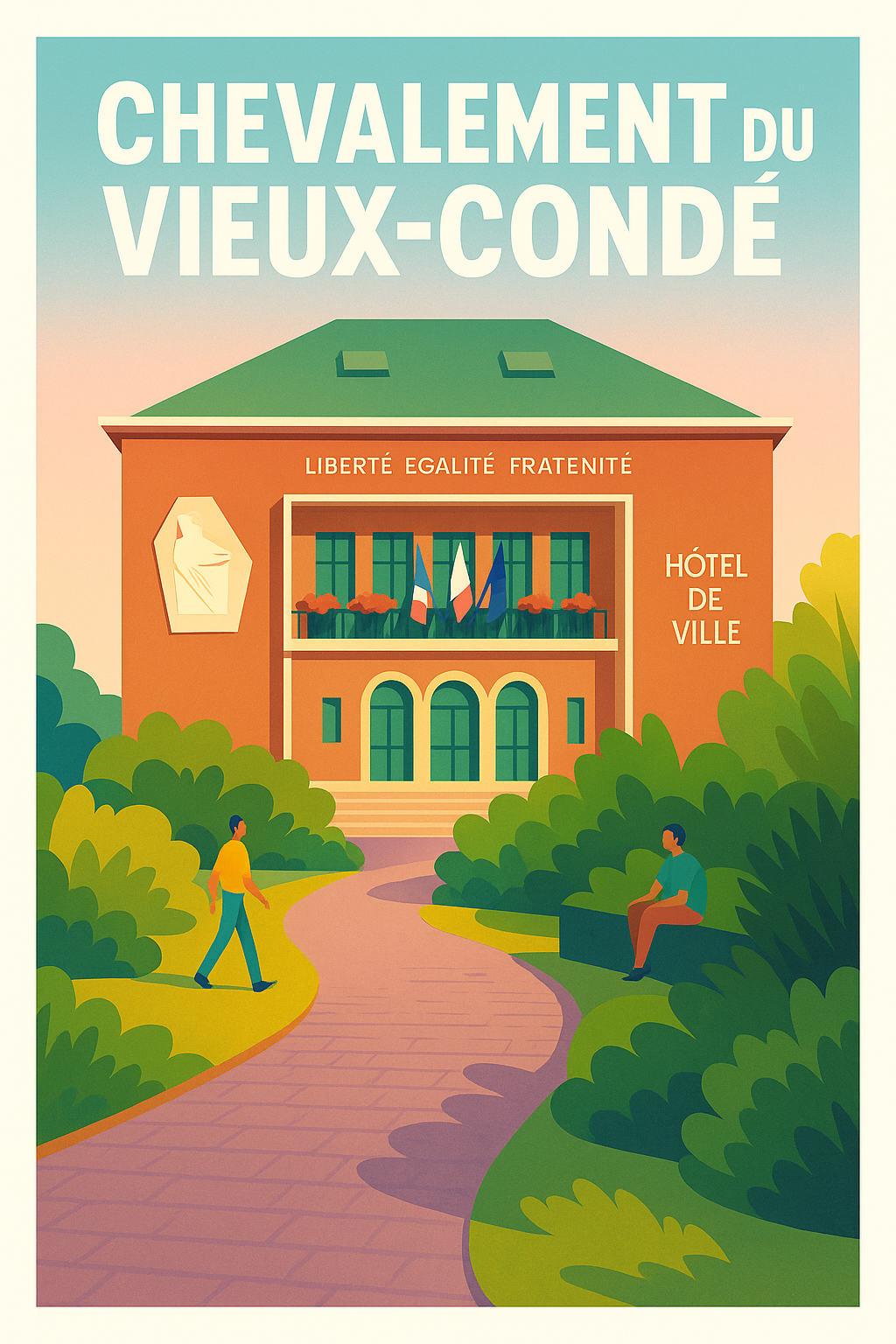 Affiche de Vieux-Condé - Le charme authentique de l'Hôtel de Ville