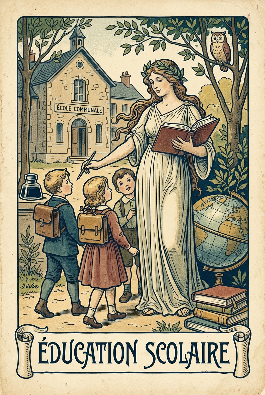 Affiche d'Éducation Scolaire, poster vintage | Afich