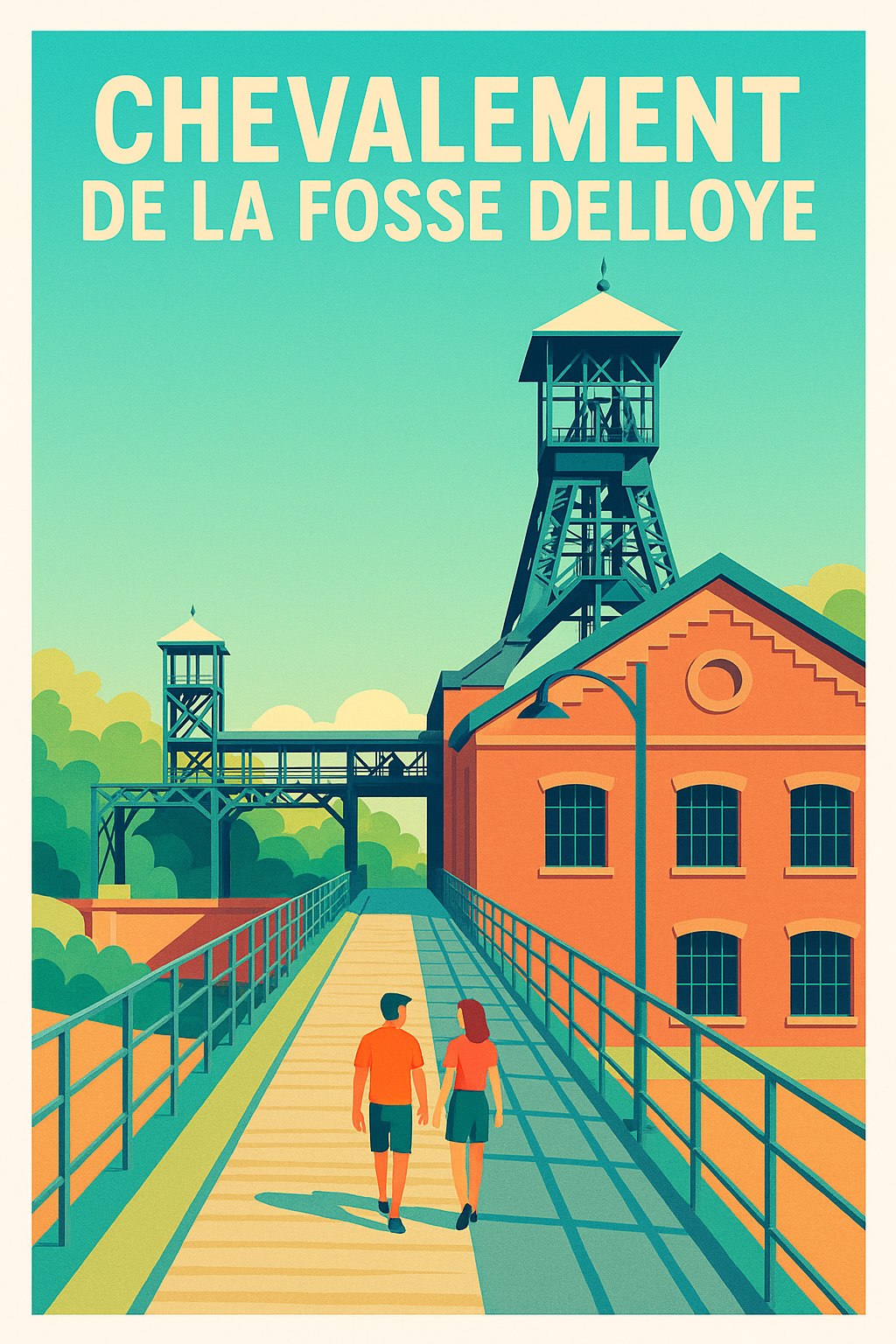 Affiche de Fosse Delloye - L'élégance du patrimoine minier en affiche