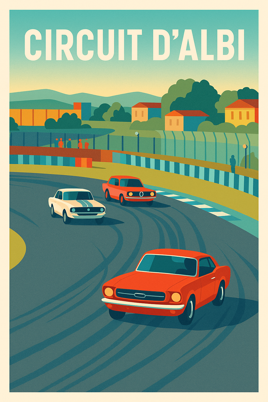 Affiche de Circuit d'Albi - L'adrénaline vintage au cœur du Tarn