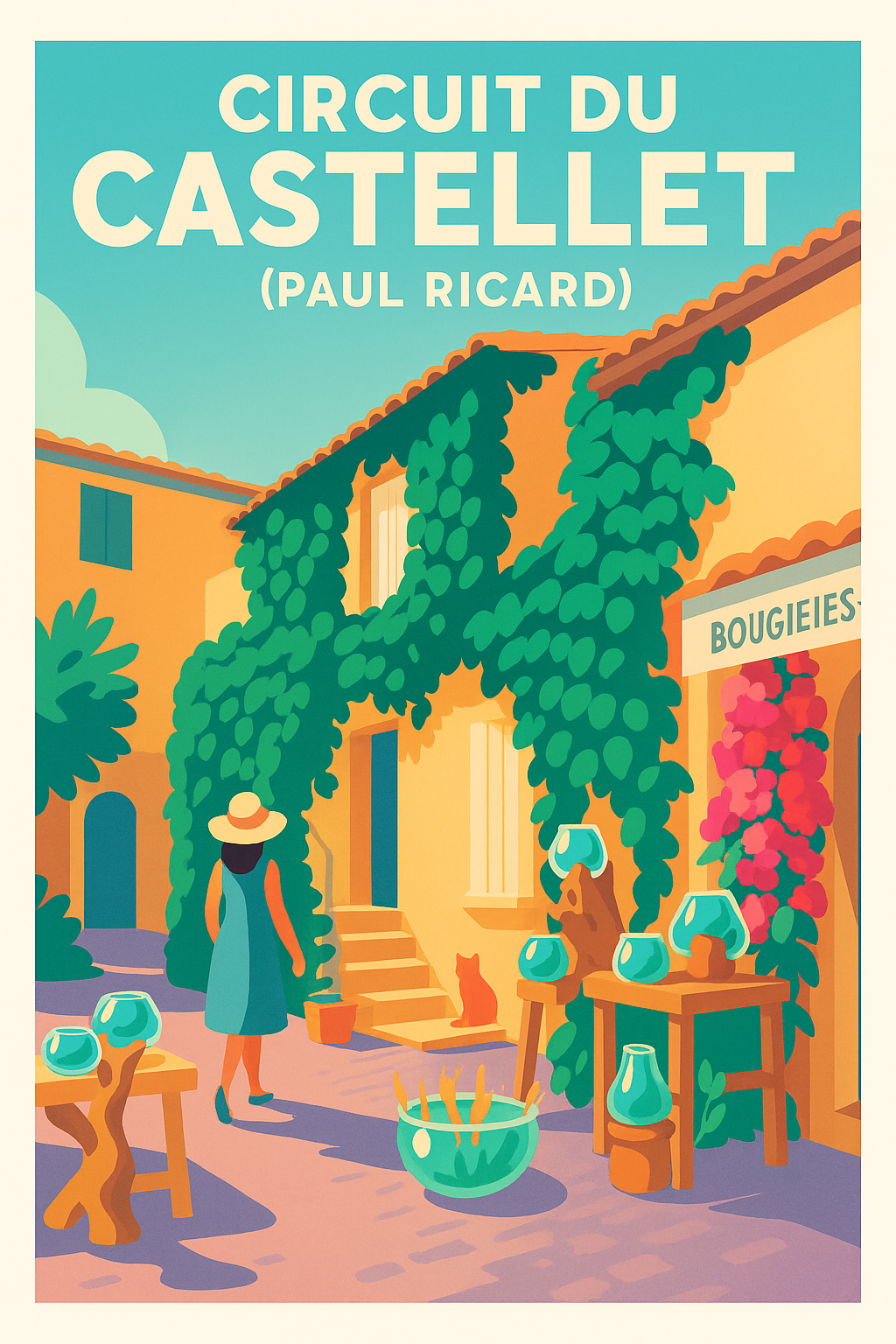Affiche de Circuit du Castellet - L'élégance provençale entre sport et tradition