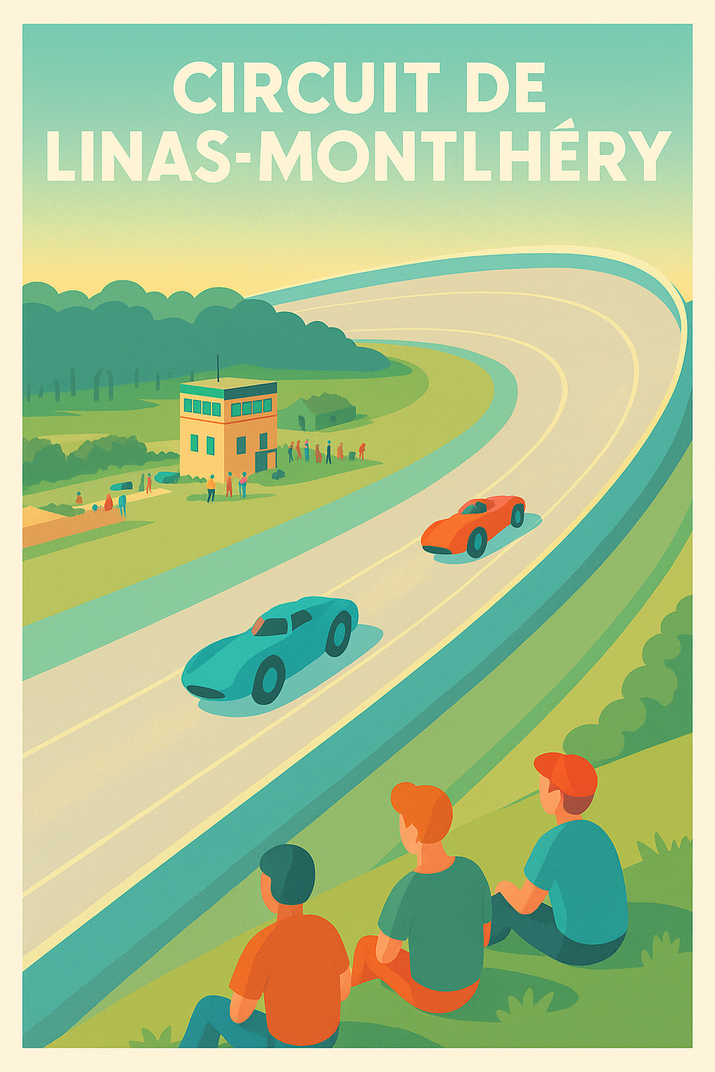 Affiche de Circuit de Linas-Montlhéry - L'adrénaline du mythique anneau de vitesse