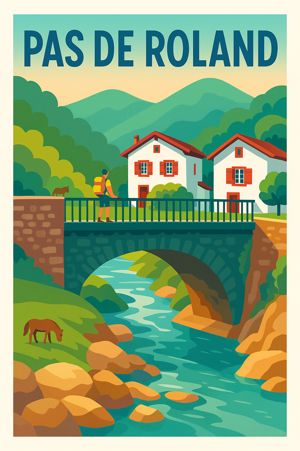 Affiche de Pas de Roland - L'âme sauvage du Pays Basque en illustration
