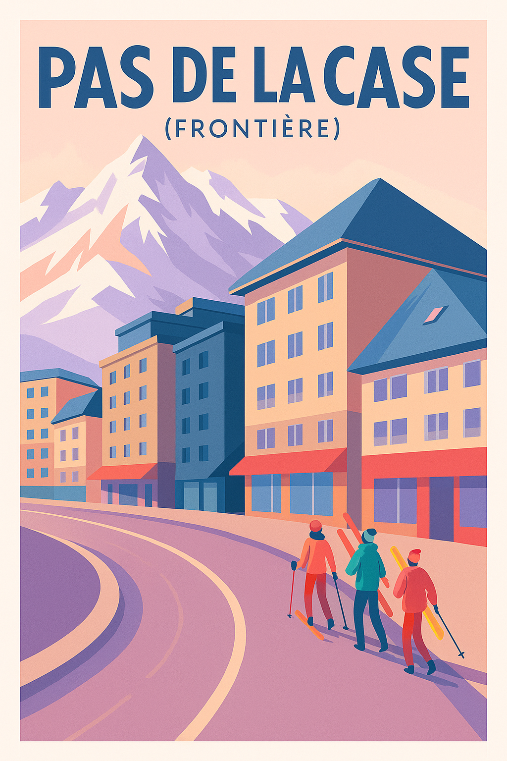 Affiche de Pas de la Case - Le sommet du shopping et du ski andorran