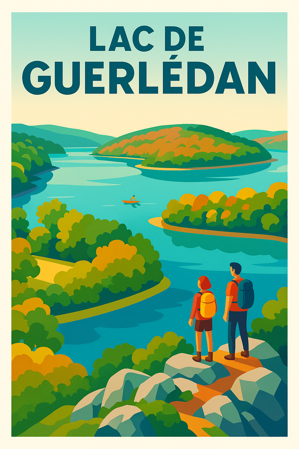 Affiche de Lac de Guerlédan - Évasion au cœur de la Bretagne