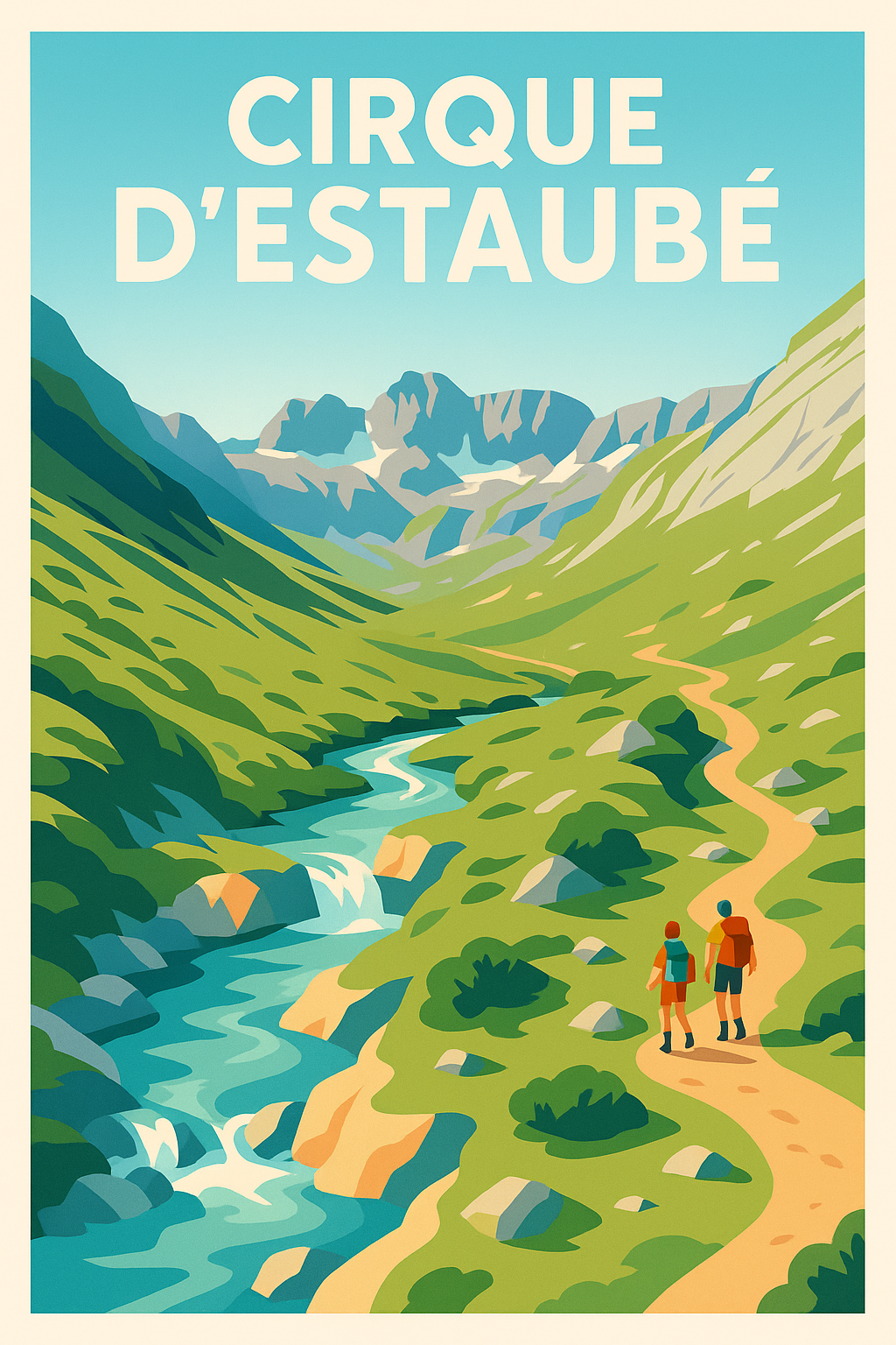 Affiche de Cirque d'Estaubé - L'écrin sauvage des Pyrénées
