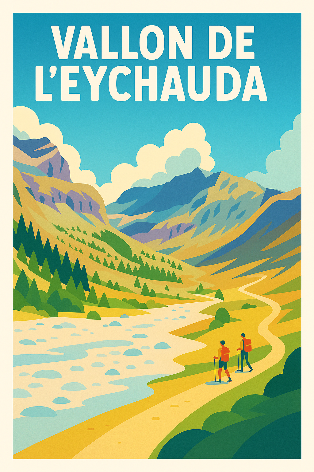 Affiche de Vallon de l'Eychauda - L'appel des sommets et de la randonnée
