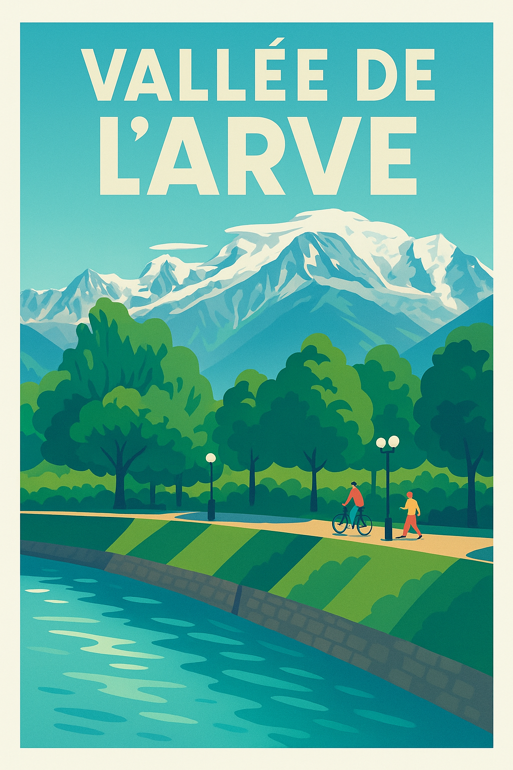 Affiche de Vallée de l'Arve - L'éclat des Alpes au fil de l'eau