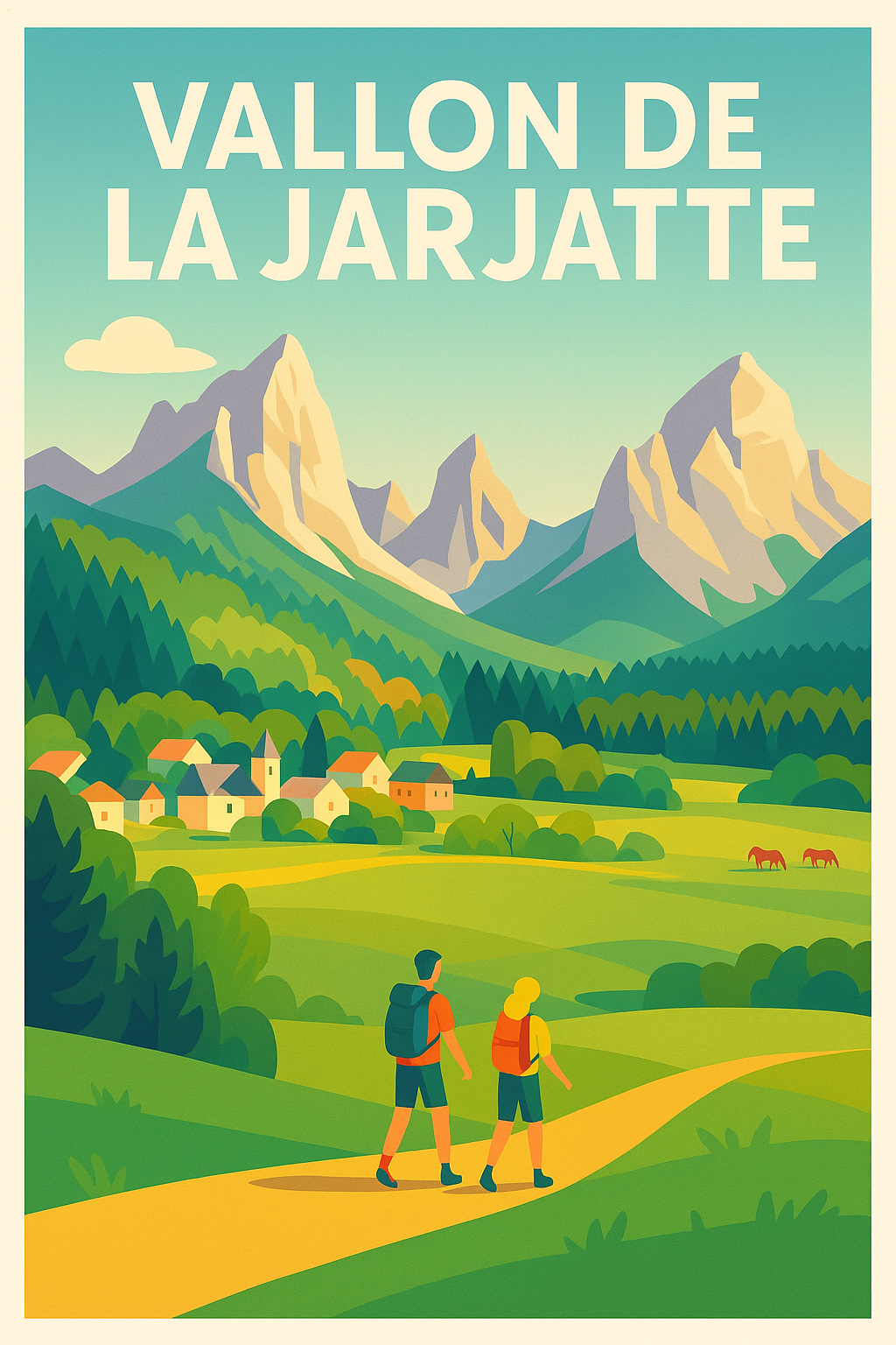 Affiche de Vallon de la Jarjatte - L'écrin majestueux des Alpes au cœur de votre déco