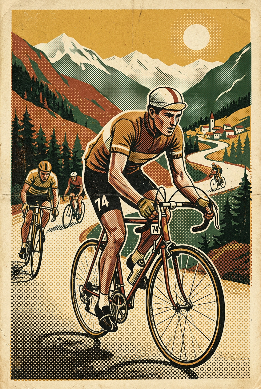 Affiche de cyclisme vintage, poster de vélo | Afich