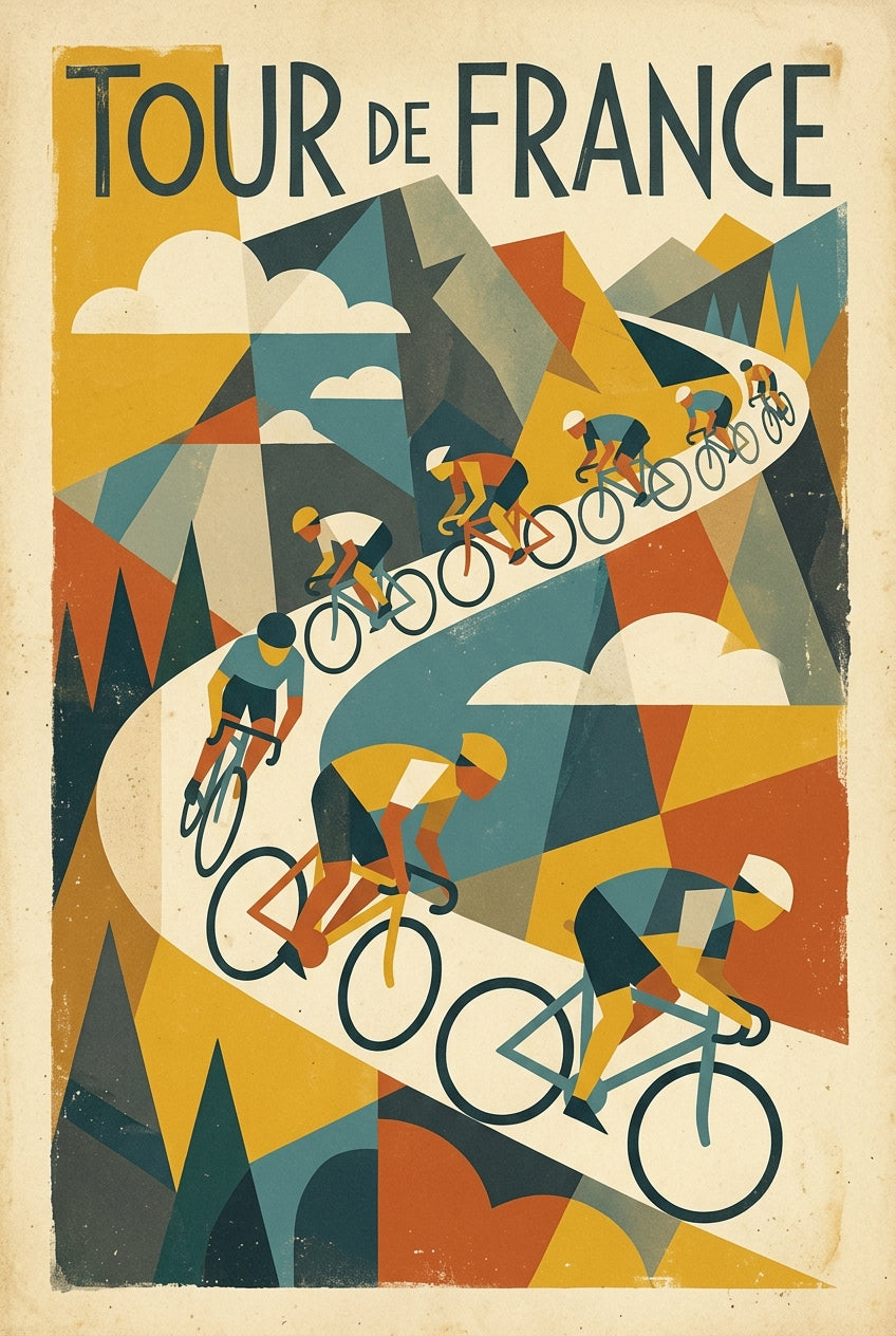 Affiche du Tour de France, poster vintage vélo | Afich