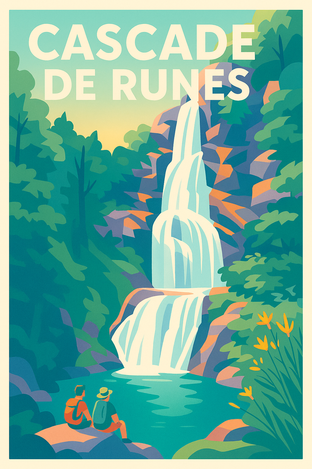 Affiche de Cascade de Runes - L'écrin sauvage de Lozère