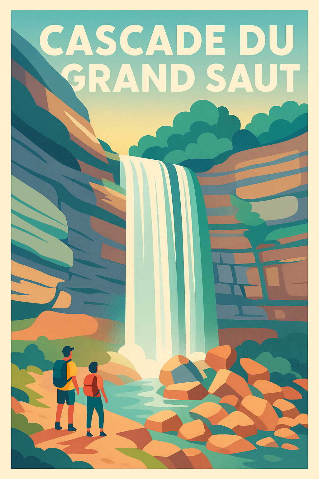 Affiche de Cascade du Grand Saut - L'évasion sauvage au cœur de la nature