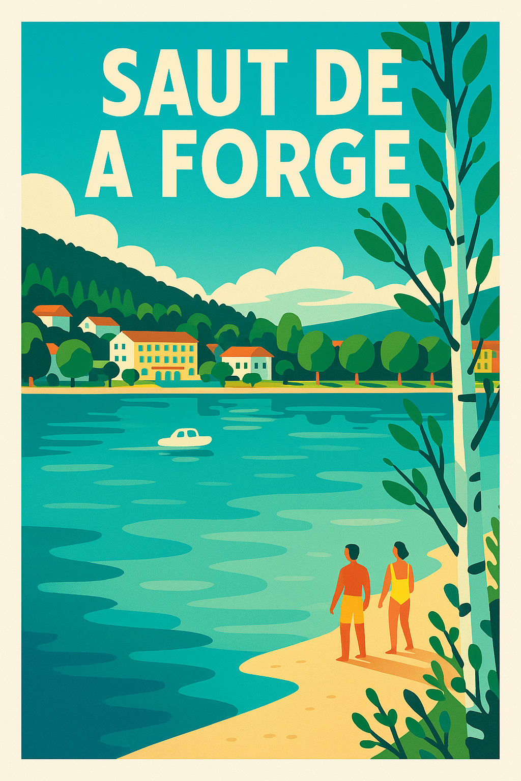 Affiche de Saut de la Forge - Évasion et sérénité au bord de l'eau
