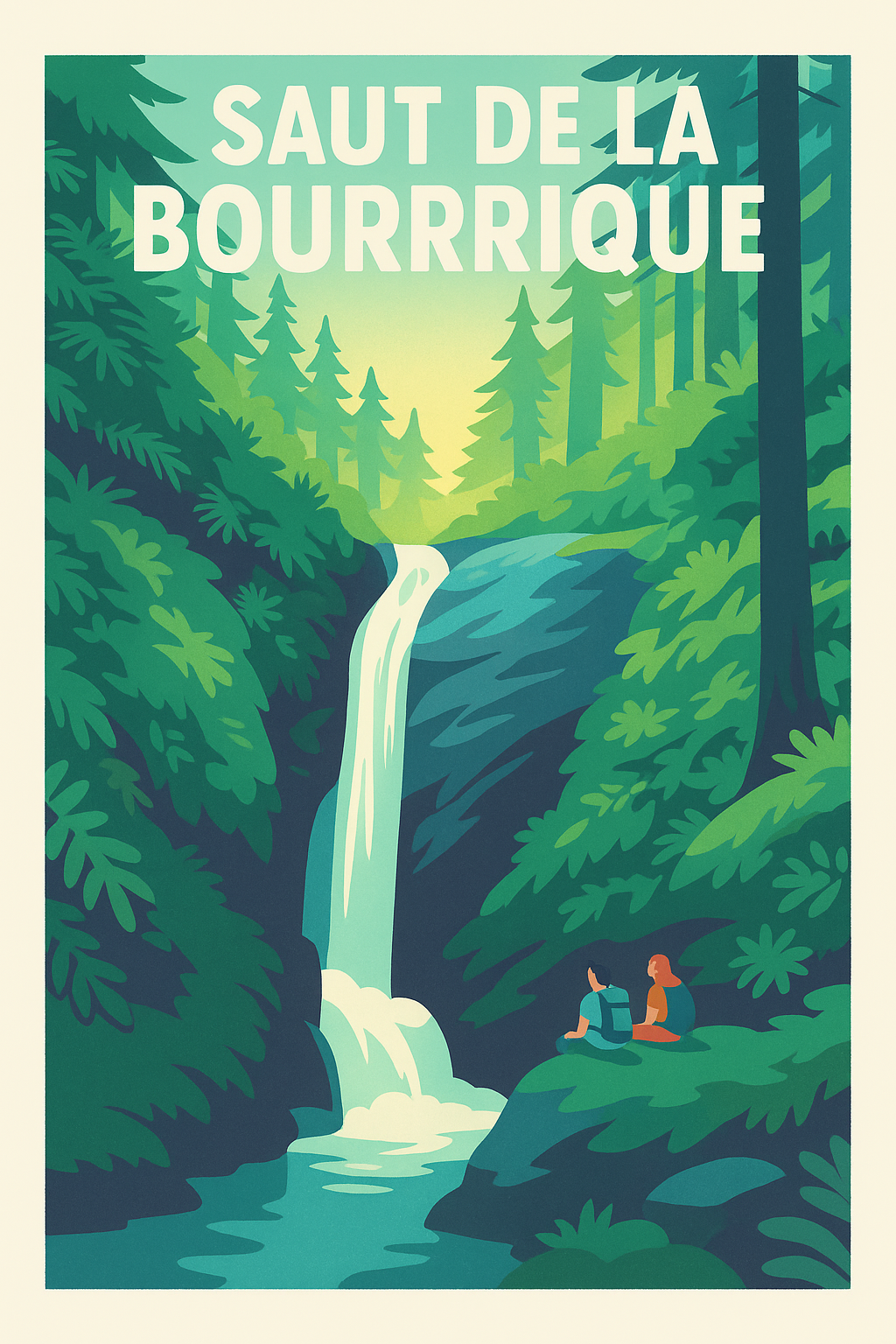 Affiche de Saut de la Bourrique - Une évasion sauvage au cœur des Vosges
