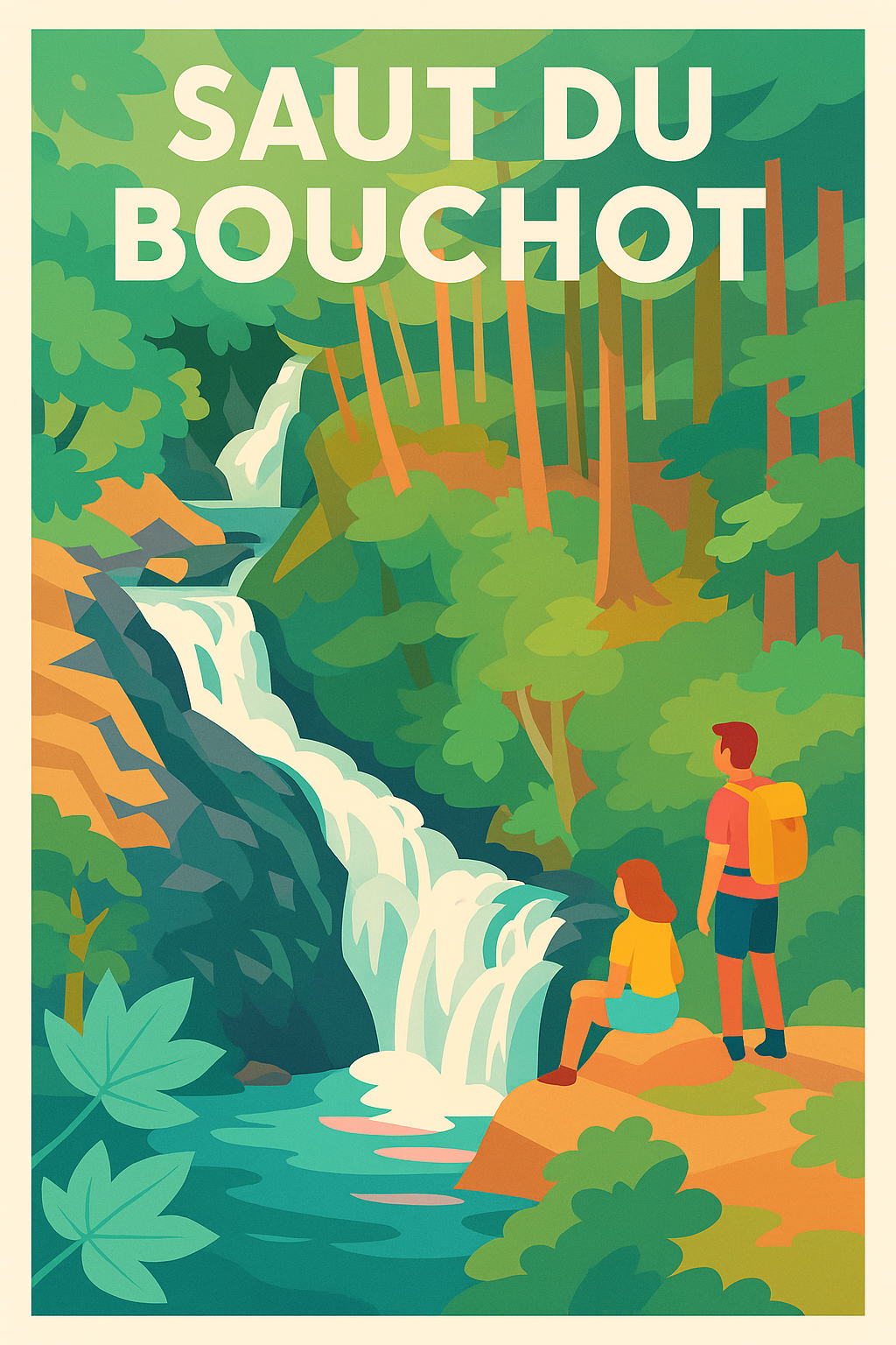 Affiche de Saut du Bouchot - L'éclat sauvage des cascades vosgiennes