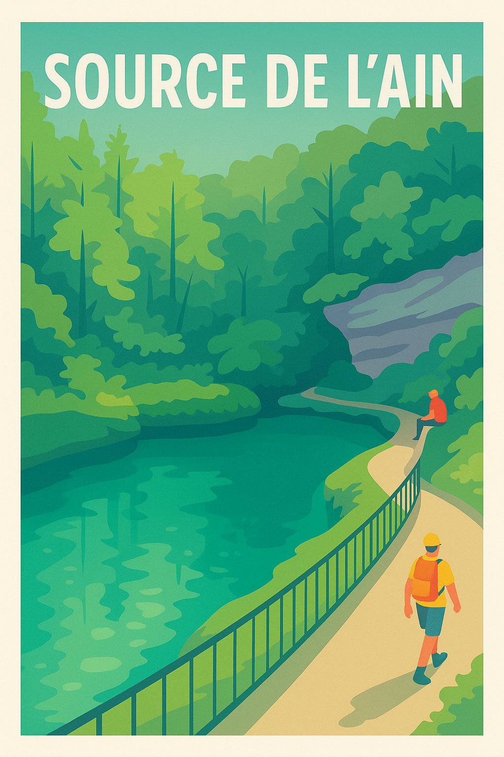 Affiche de Source de l'Ain - Une immersion au cœur de la nature sauvage