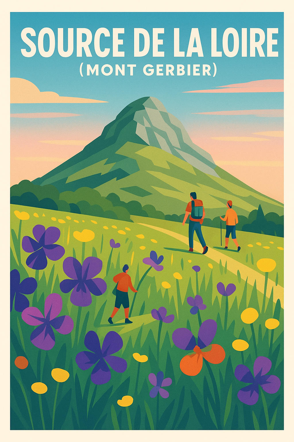 Affiche de Source de la Loire - L'éveil sauvage du Mont Gerbier de Jonc