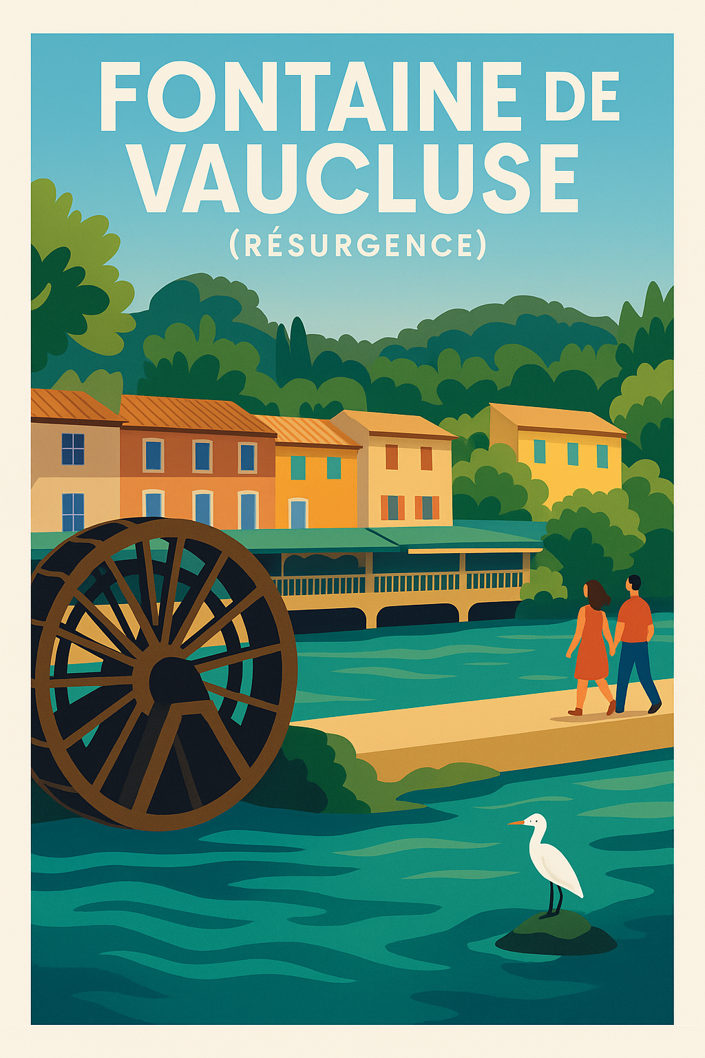 Affiche de Fontaine de Vaucluse - L'éclat de la source éternelle