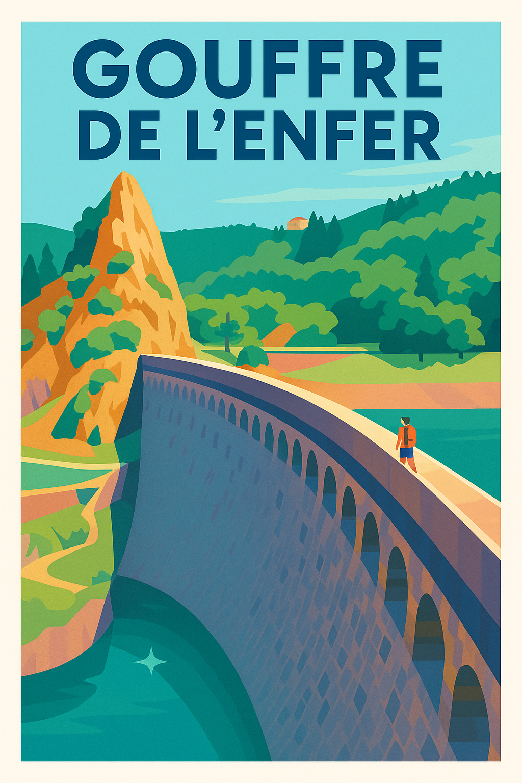 Affiche de Gouffre de l'Enfer - La splendeur sauvage du barrage stéphanois