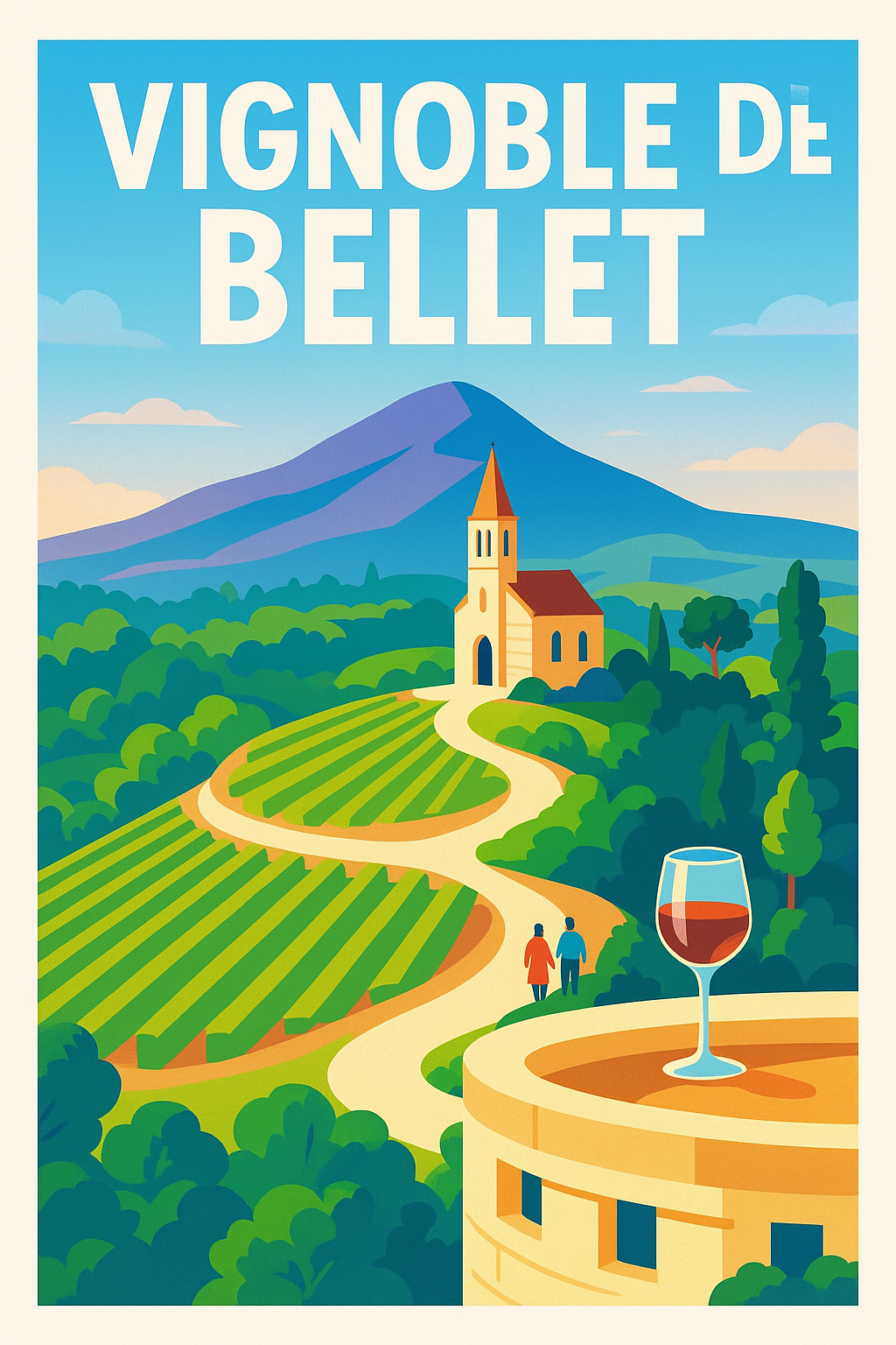 Affiche de Vignoble de Bellet - L'élégance des collines niçoises