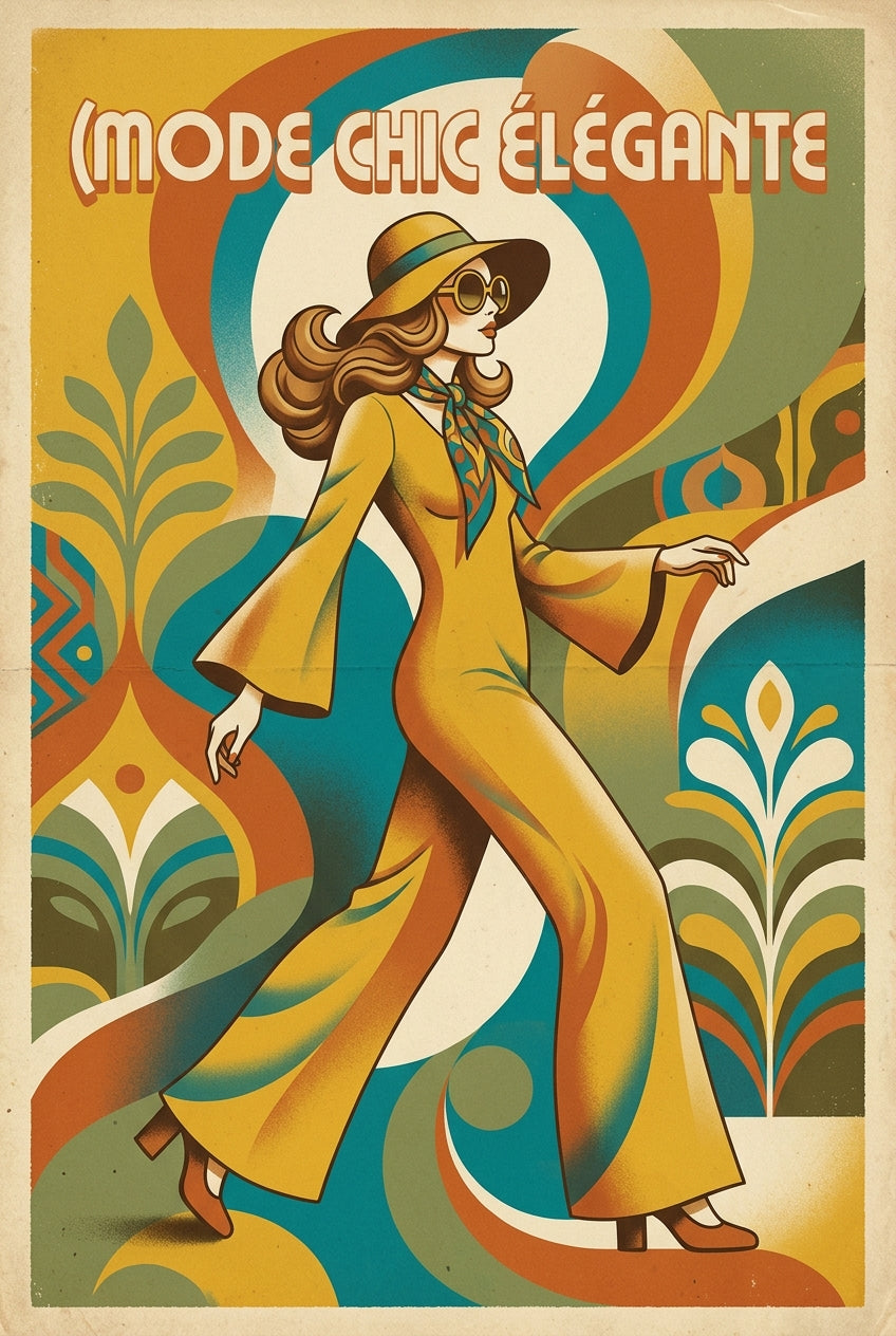 Affiche Mode Vintage, poster style seventies | Afich