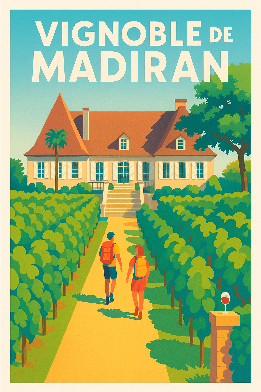 Affiche de Vignoble de Madiran - L'élégance du Sud-Ouest en une affiche
