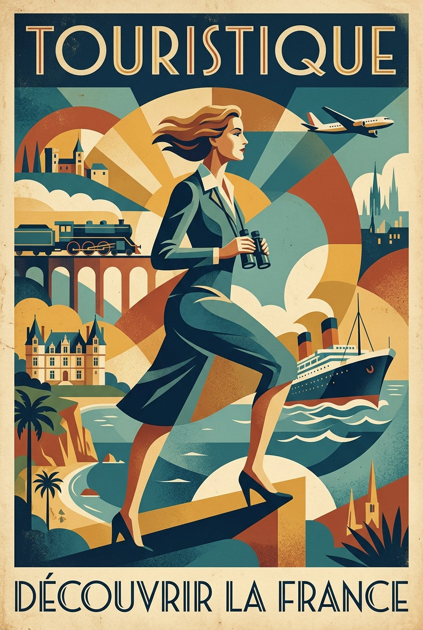Affiche de France vintage, poster déco | Afich